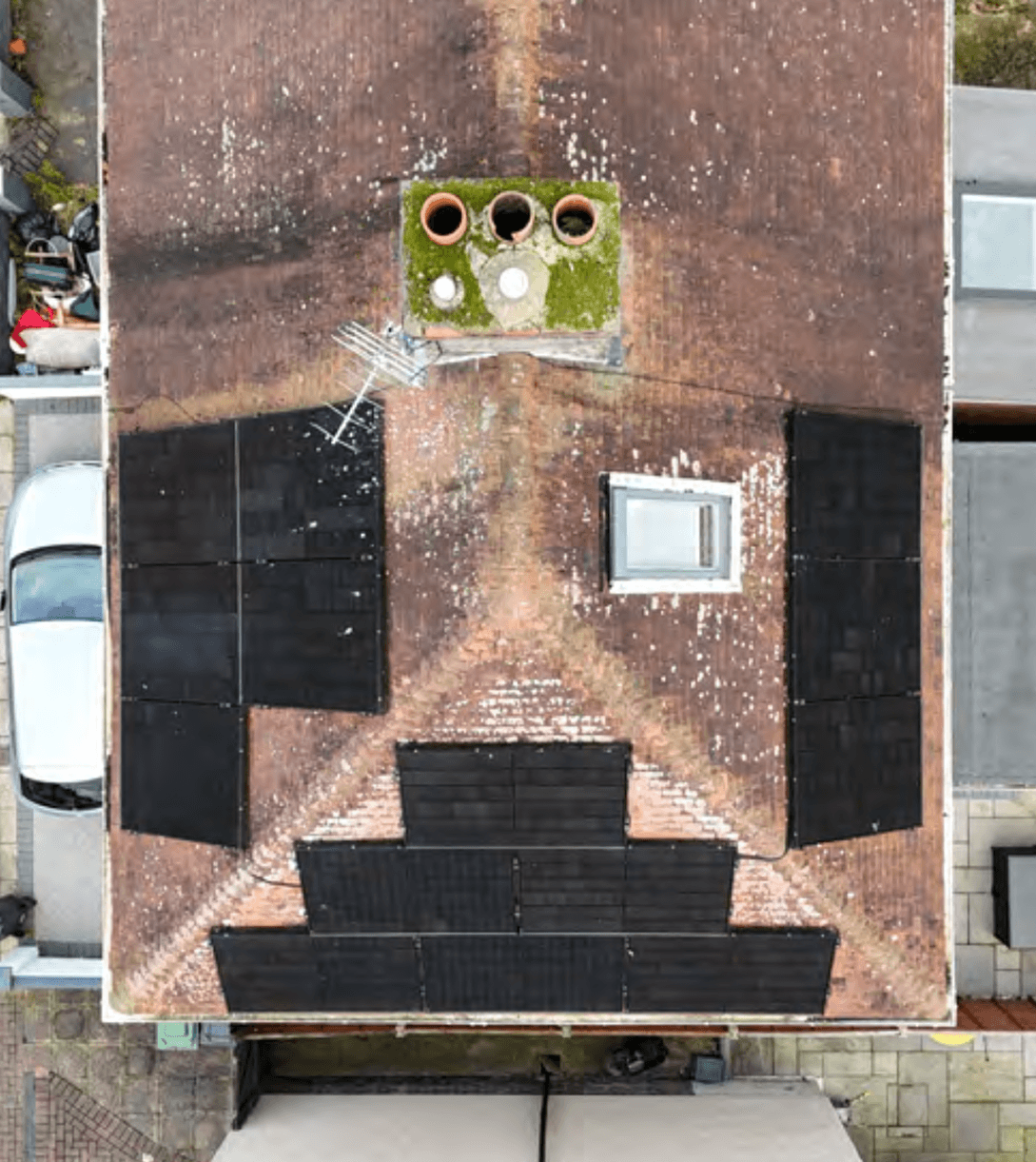 Damaged roof tiles showing the importance of professional inspection